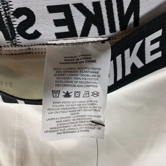 Nike Leggings Women's Large White Polyester Stretch Dri-Fit Softball‎ 6836 - Picture 8 of 15